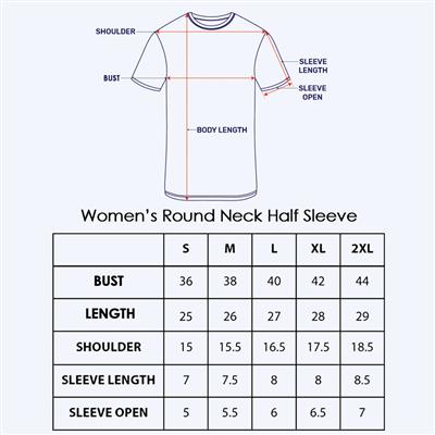 Womens T-Shirt Size Chart